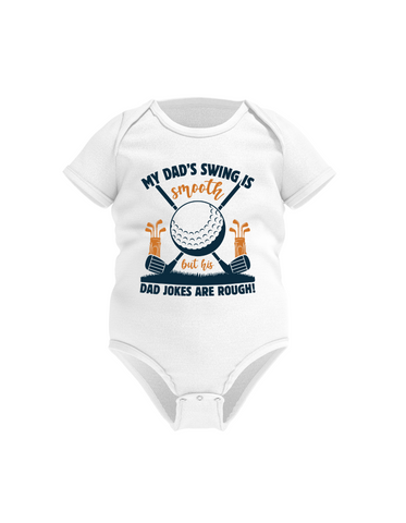 My Dad’s Swing Is Smooth but His Dad Jokes Are Rough! | Funny Golf Baby Grows