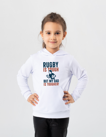 Rugby Is Tough but My Dad Is Tougher! | Funny Rugby Hoodie
