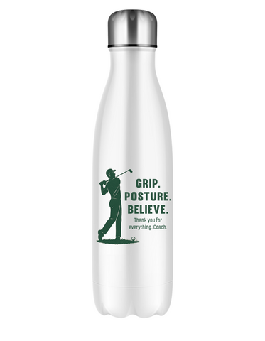 Your Patience, Passion, and Putting Tips Changed My Game. Thank You, Coach | 500ml Stainless Steel Water Bottles, Hot And Cold Drinks, Perfect For Boys And Girls & a Tennis Coach
