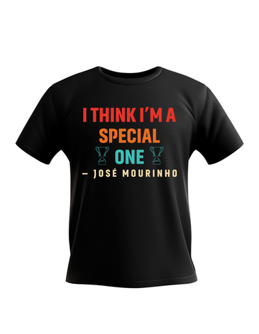 I Think I’m a Special One – Jose Mourinho | Funny Football T-Shirt, Premium Fabric, Multiple Adult and Junior Sizes