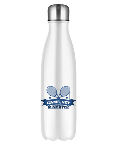 Game, Set, Mismatch!  500ml Stainless Steel Water Bottles, Perfect For Boys, Girls and Adults