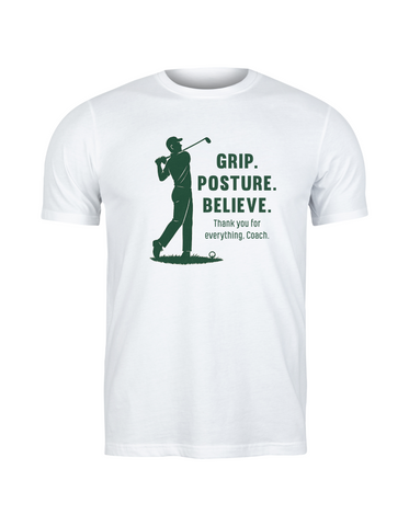 Your Patience, Passion, and Putting Tips Changed My Game. Thank You, Coach | Funny Golf Coach T-shirt, Premium Fabric, Multiple Adult Sizes