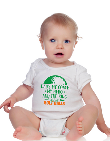Dads My Coach, My Hero and the King of Lost Golf Balls | Funny Golf Baby Grows