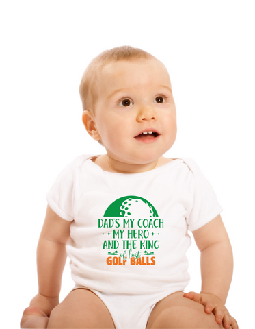 Dads My Coach, My Hero and the King of Lost Golf Balls | Funny Golf Baby Grows