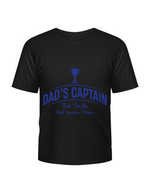 Dad's Captain, But I'm The Real Decision-maker. Funny Cricket T-Shirt, Premium Fabric, Multiple Junior Sizes, Perfect for Boys and Girls