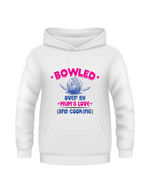 Bowled Over by Mum’s Love (and Cooking). Funny Cricket Hoodie, Premium Fabric, Multiple Junior Sizes, Perfect for Boys and Girls