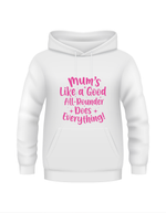 Mums Like a Good All-Rounder. Funny Cricket Hoodie, Premium Fabric, Multiple Junior Sizes, Perfect for Boys and Girls
