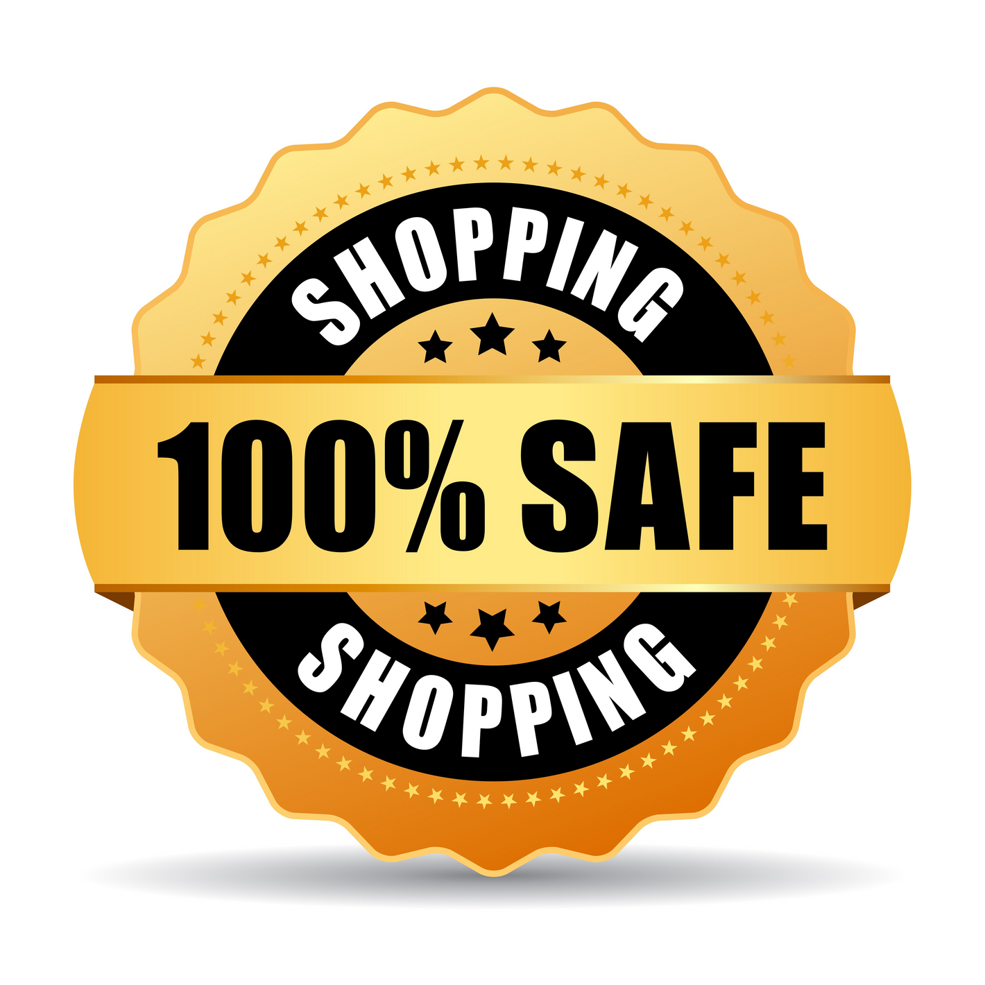 An icon used on our Cows Corner website showing that shopping with us is 100% safe and secure