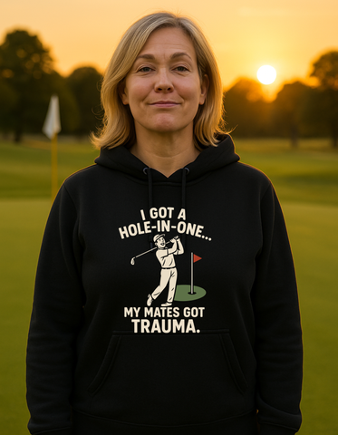 I Got a Hole-in-One…My Mates Got Trauma | Funny Golf Hoodie