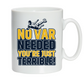 A white ceramic mug with the funny football slogan on the front that reads 'No VAR Needed You’re Just Terrible'