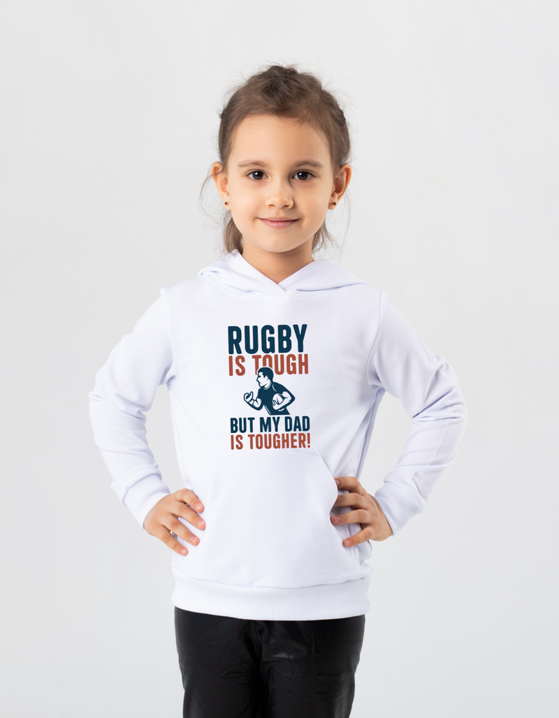 Rugby Is Tough but My Dad Is Tougher! | Funny Rugby Hoodie