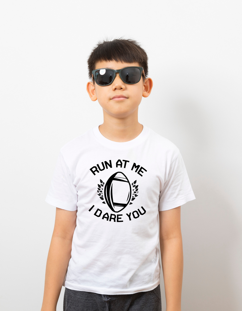 Run at Me I Dare You | Funny Rugby T-shirt
