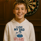 I Love My Dad Even if He Can’t Hit a Double | Funny Darts Hoodie