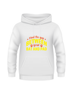 Mind the Gap Between Your Bat and Pad.  Funny Cricket Hoodie, Premium Fabric, Multiple Adult Sizes