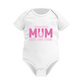 A white baby grow with a lovely tennis saying on the front that reads 'Tennis with Mums. Best. Day. Ever!'