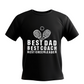 A black T-shirt with the lovely tennis saying on the front that reads 'Best Dad, Best Coach, Best Cheerleader.'