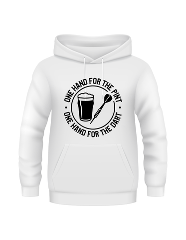One Hand For The Pint, One Hand For The Darts | Funny Darts Hoodie