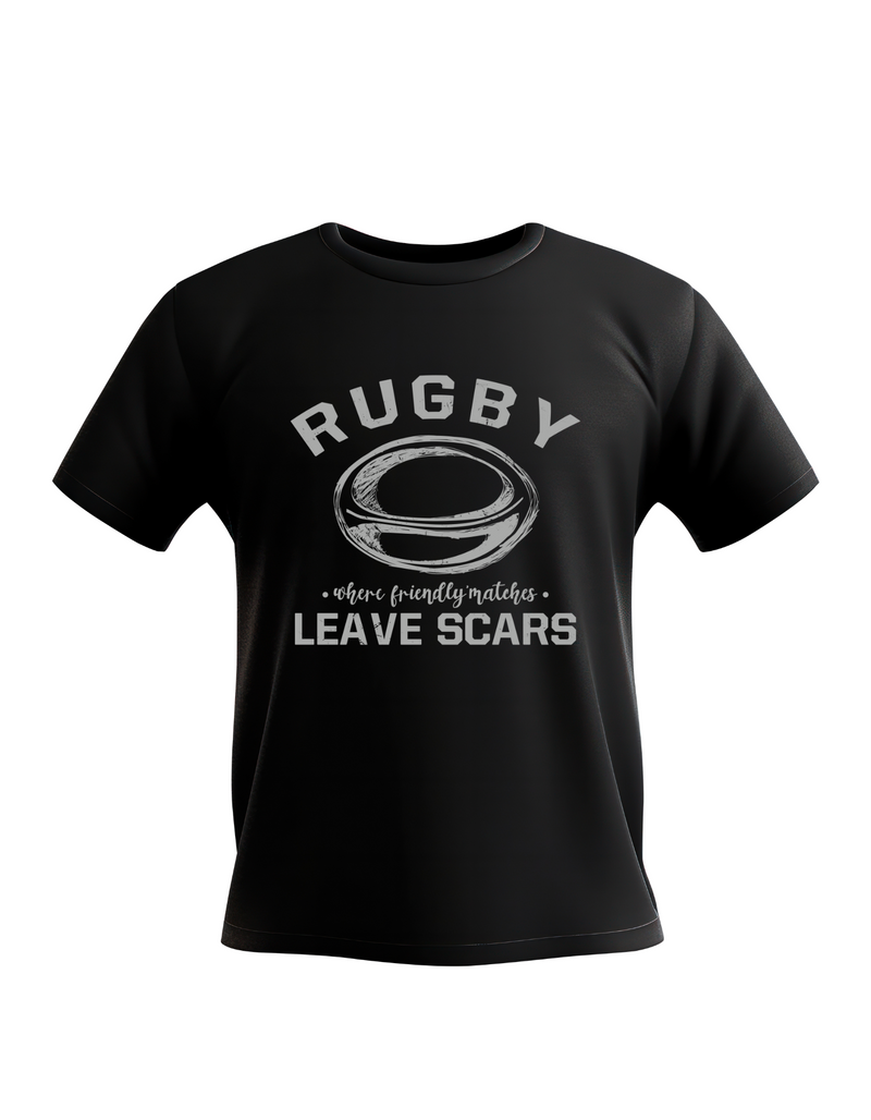 Rugby Where Friendly Matches Leave Scars | Funny Rugby T-shirt