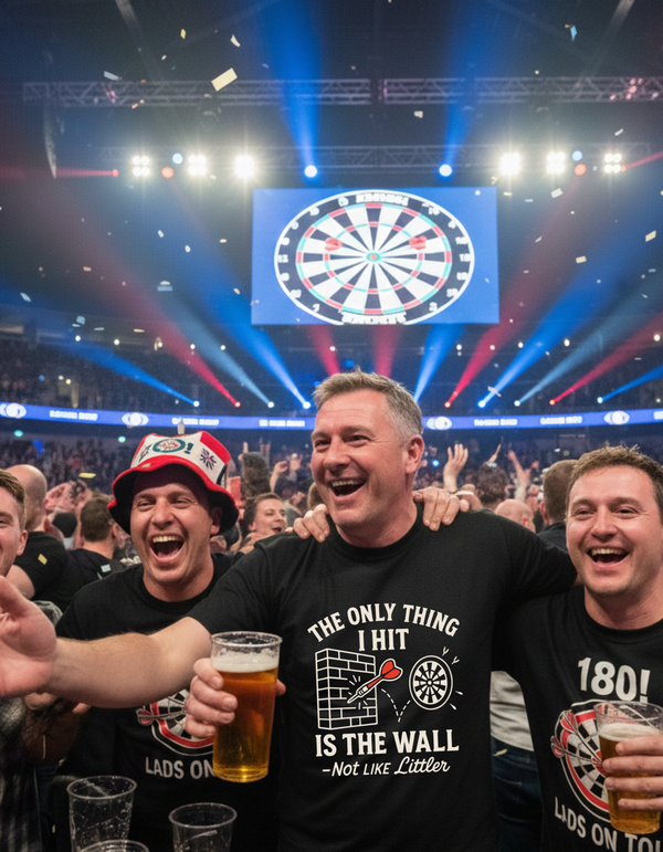 The Only Thing I Hit Is the Wall – Not Like Littler | Funny Darts T-shirt