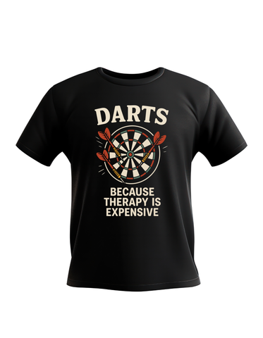 Darts Because Therapy is Expensive | Funny Darts T-Shirt