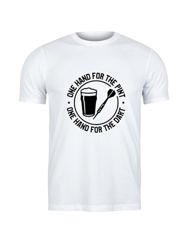 One Hand For The Pint, One Hand For The Darts | Funny Darts T-shirt