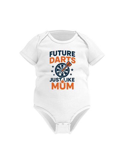 Future Darts Star Just Like Mum | Funny Darts Baby Grow