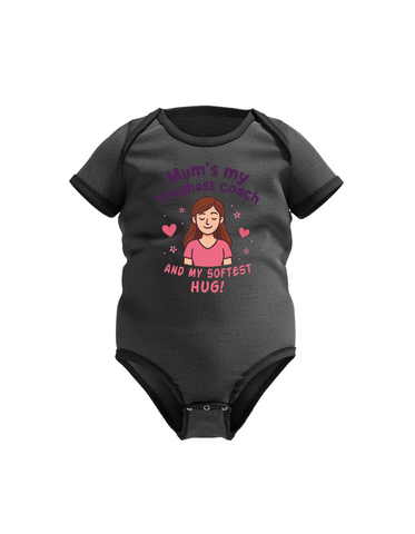 Mum’s My Toughest Coach and My Softest Hug! | Funny Rugby Baby Grow