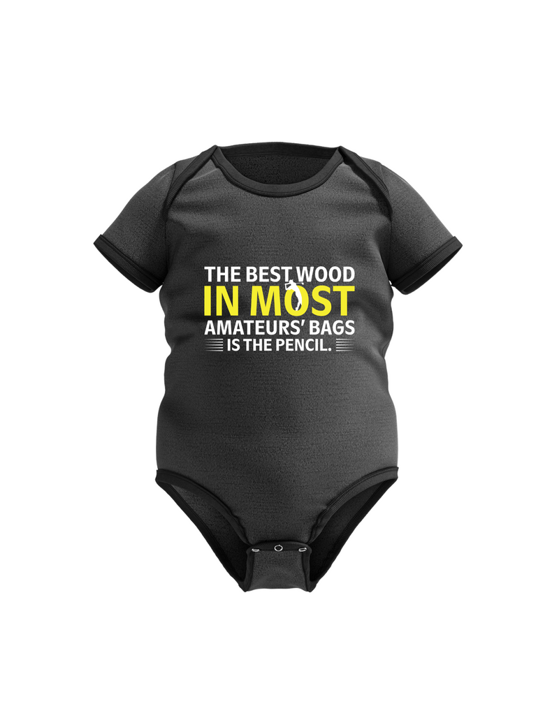 The Best Wood in Most Amateurs Bags, Is the Pencil | Funny Golf Baby Grow