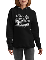 I’d Like To Play for an Italian Club Like Barcelona – Mark Draper | Funny Football Hoodie, Premium Fabric, Multiple Junior Sizes