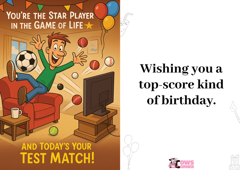 You're the Star Player in the Game of Life, And Today’s Your Test Match!