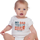 My Dad Tackles Life Like a Rugby Match- Head First | Funny Rugby Baby Grow