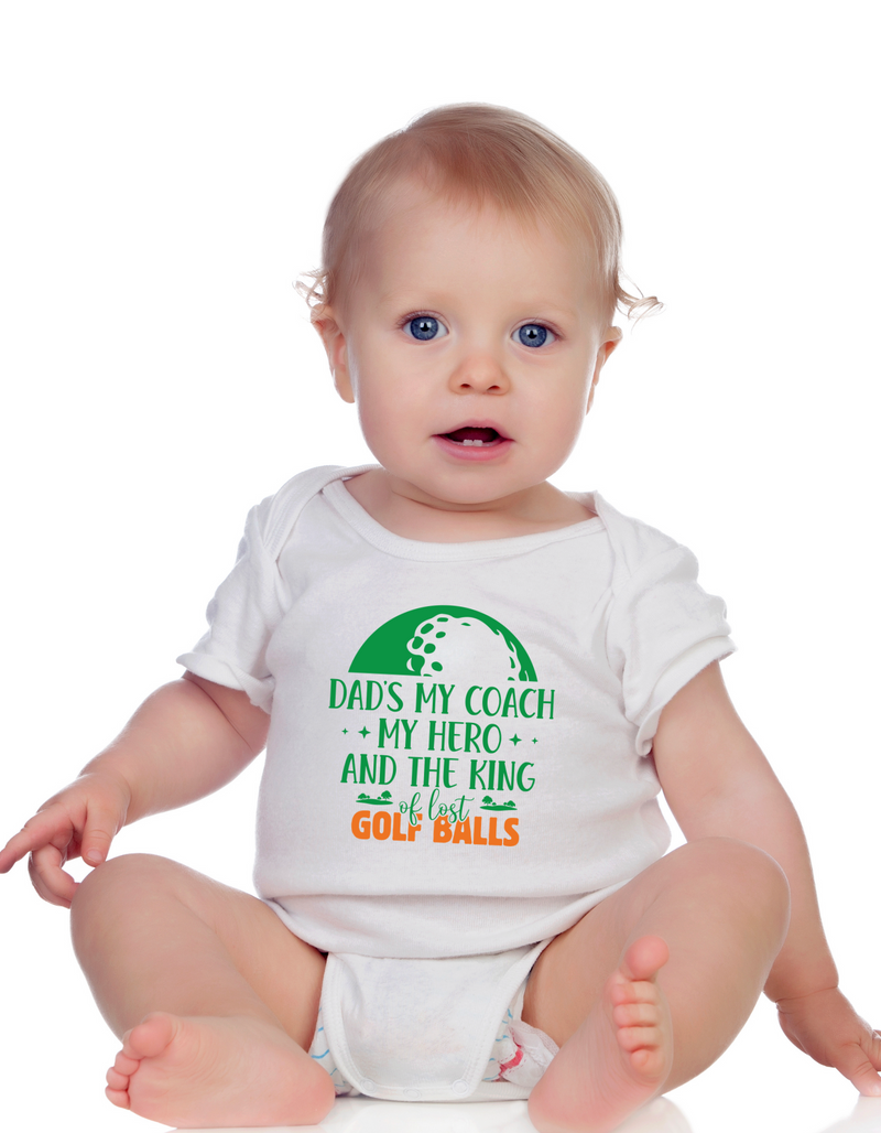 Dads My Coach, My Hero and the King of Lost Golf Balls | Funny Golf Baby Grows