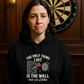 The Only Thing I Hit Is the Wall – Not Like Littler | Funny Darts Hoodie