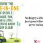 Cartoon golf cart on a golf course with text about being 'hole-in-one' of people. A Cows Corner golf themed birthday card with 'You’re the Hole-in-One of People—Reliable, Fun, and a Little Obsessive About Your Clubs!' on the front.