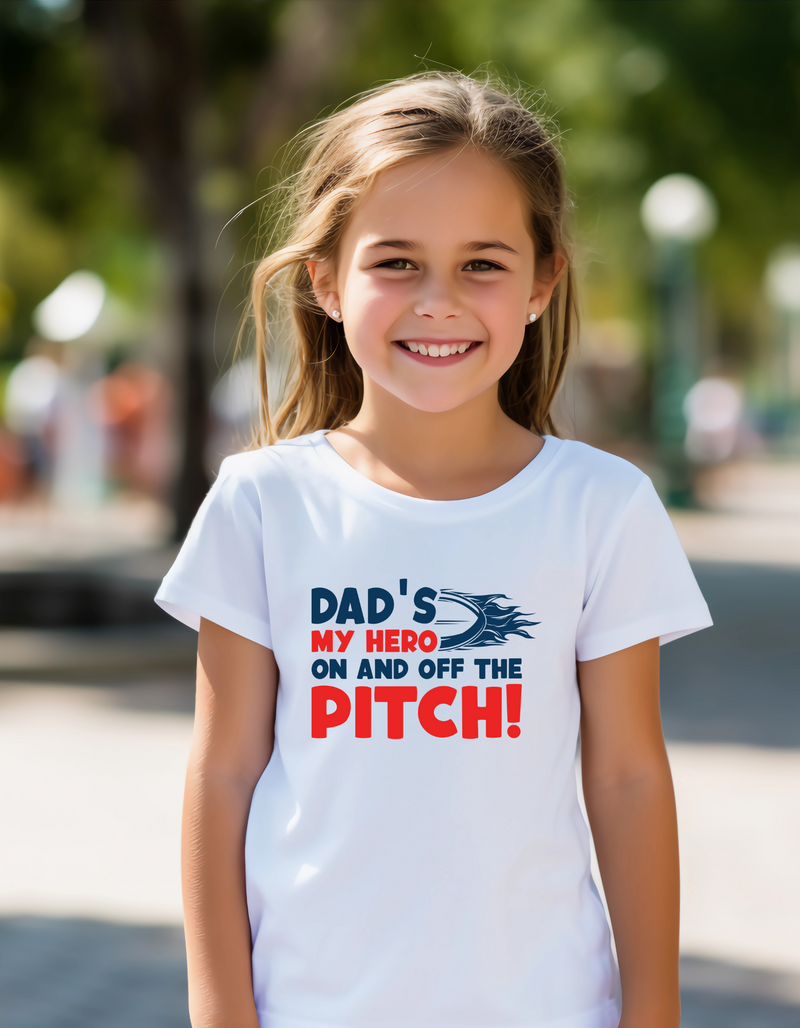 Dad’s My Hero on and off the Pitch! | Funny Rugby T-shirt