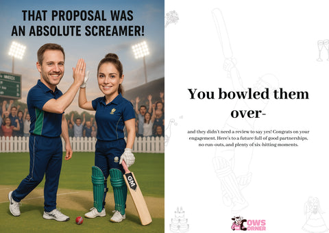That Proposal Was an Absolute Screamer! | Cricket Engagement Card
