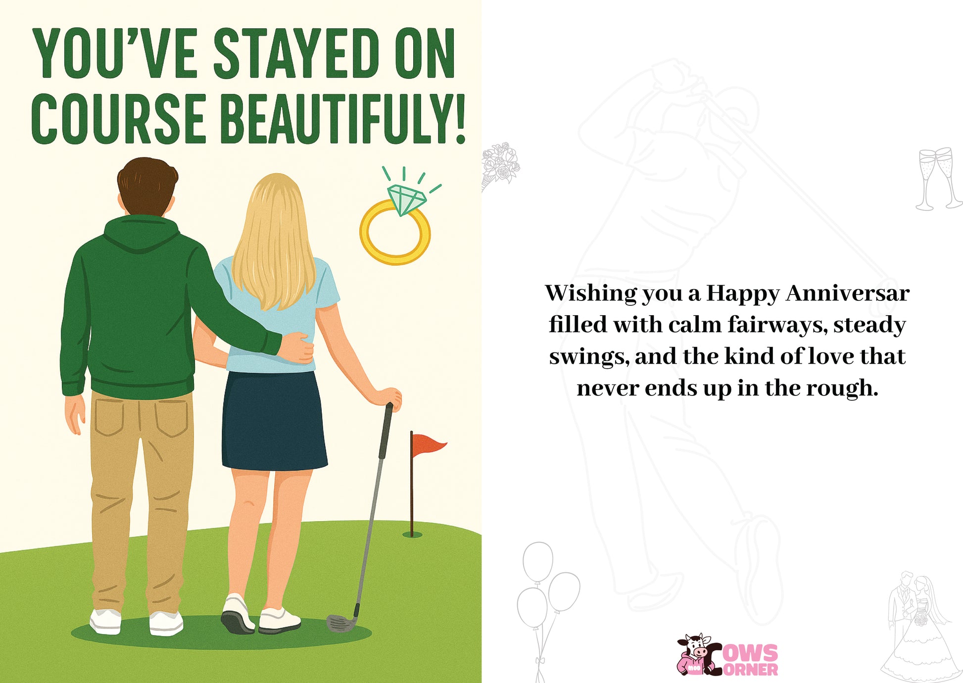 You’ve stayed on course beautifully! This is a beautiful Cows Corner Card