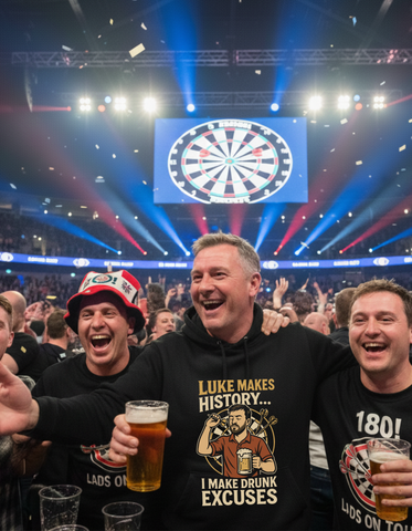 Luke Makes History…I Make Drunk Excuses | Funny Darts Hoodie