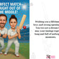 A congratulations engagement card which says 'A perfect match – straight out of the middle!' on the front