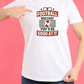 A lady wearing a white T-shirt with the funny football slogan on the front that reads 'If Football Was Easy You’d Be Good at It'