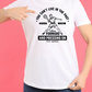 A white funny tennis t-shirt featuring the slogan on the front 'You Can’t Live in the Past, You’ve Got To Keep Looking Forward and Pressing On – Pete Sampras'