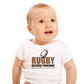 Rugby Because Punching People in Public Is Frowned Upon | Funny Rugby Baby Grow