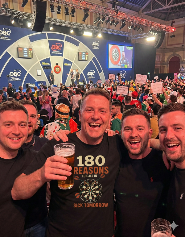 180 Reasons To Call In Sick Tomorrow | Funny Darts T-shirt