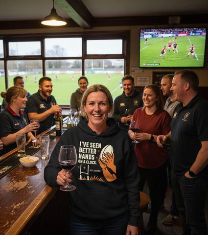 I’ve Seen Better Hands on a Clock – Phil Kearns | Funny Rugby Hoodie