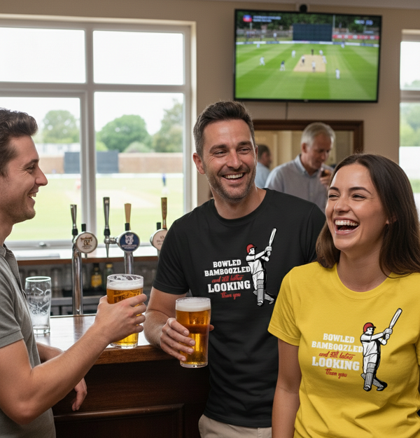 Bowled & Bamboozled And Still Looking Better Than You | Funny Cricket T-shirt