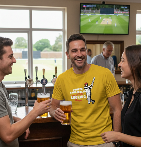 Bowled & Bamboozled And Still Looking Better Than You | Funny Cricket T-shirt