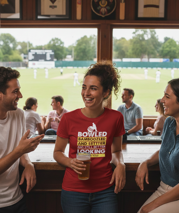 Bowled & Bamboozled and Still Looking Better Than You | Funny Cricket T-Shirt