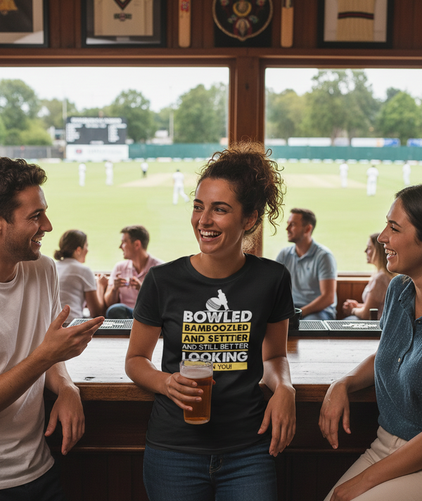 Bowled & Bamboozled and Still Looking Better Than You | Funny Cricket T-Shirt