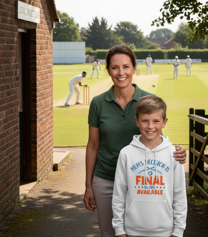 Mums Decisions is Final No DRS Available | Funny Cricket Hoodie