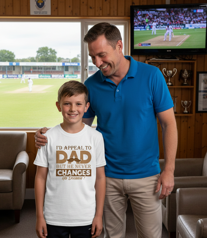 I'd Appeal To Dad, But He Never Changes His Decision | Funny Cricket T-shirt